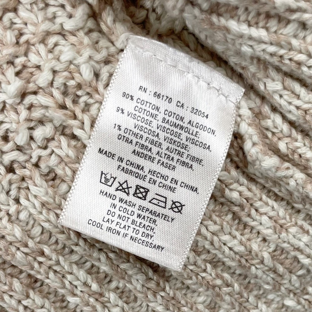 Anthropologie Sparrow Ceilia Kimono Cardigan Sweater Size Medium Beige Tan Knit - Picture 5 of 6
